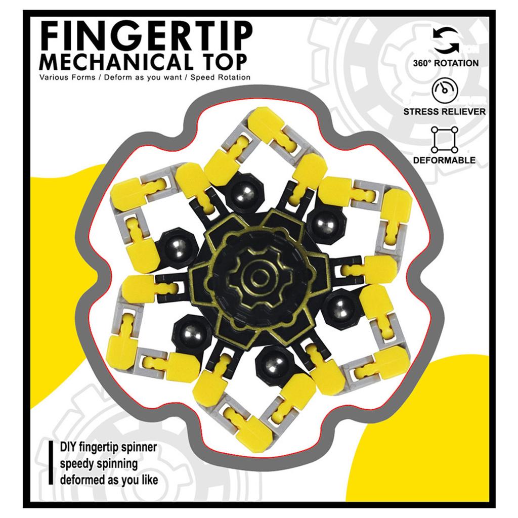 VBK - Сенсорные спиннеры - Игрушка с трансформируемой цепочкой для DIY, Механические игрушки-роботы, Светящийся в темноте волчок, Игрушка для снятия стресса для детей и подростков