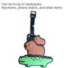 Уникальная подвеска на сумку Capybara, мультяшная багажная этикетка, идентификатор из ПВХ, японская кавайная культура, вдохновленная портативной этикеткой