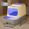 Fully Enclosed Extra Large Cat Litter Box with UV Sterilization and Foldable Drawer Design