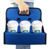 Reusable Foldable Coffee Tote Bag Insulated Cup Holder Portable Eco Friendly Carrier for Takeout Travel Reliable Companion