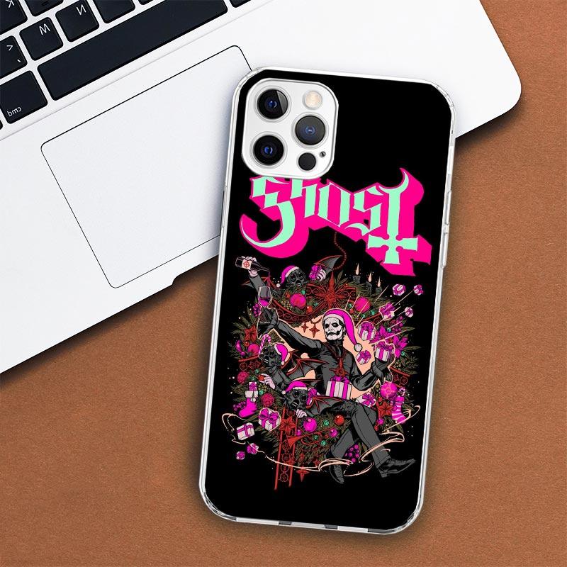 Ghost Papa Emeritus Phone Case For Apple iPhone 11 12 13 15 14 Pro 7 XR X XS Max 8 Plus + Mini SE Customized Print Soft Cover