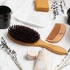 Natural Bristle Hair Brush Fashion Scalp Massage Wooden Handle Soft Prevent Hair Loss Styling Massage Comb