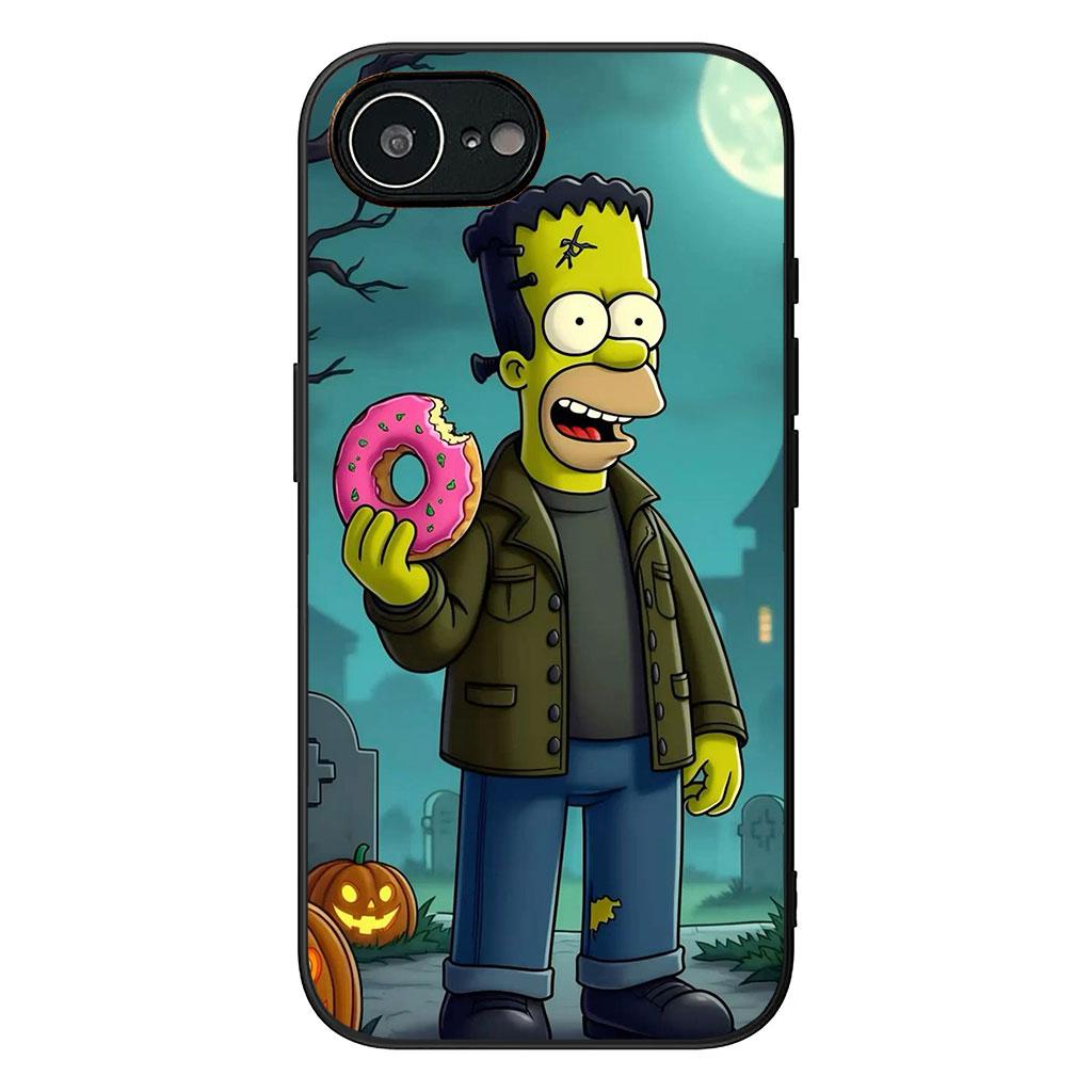 Мультяшный S-Симпсоны-Смешной Барт Чехол для телефона для Apple iPhone 16 15 14 Plus 13 12 Mini 17 Pro Max + ProMax 16E Air Case