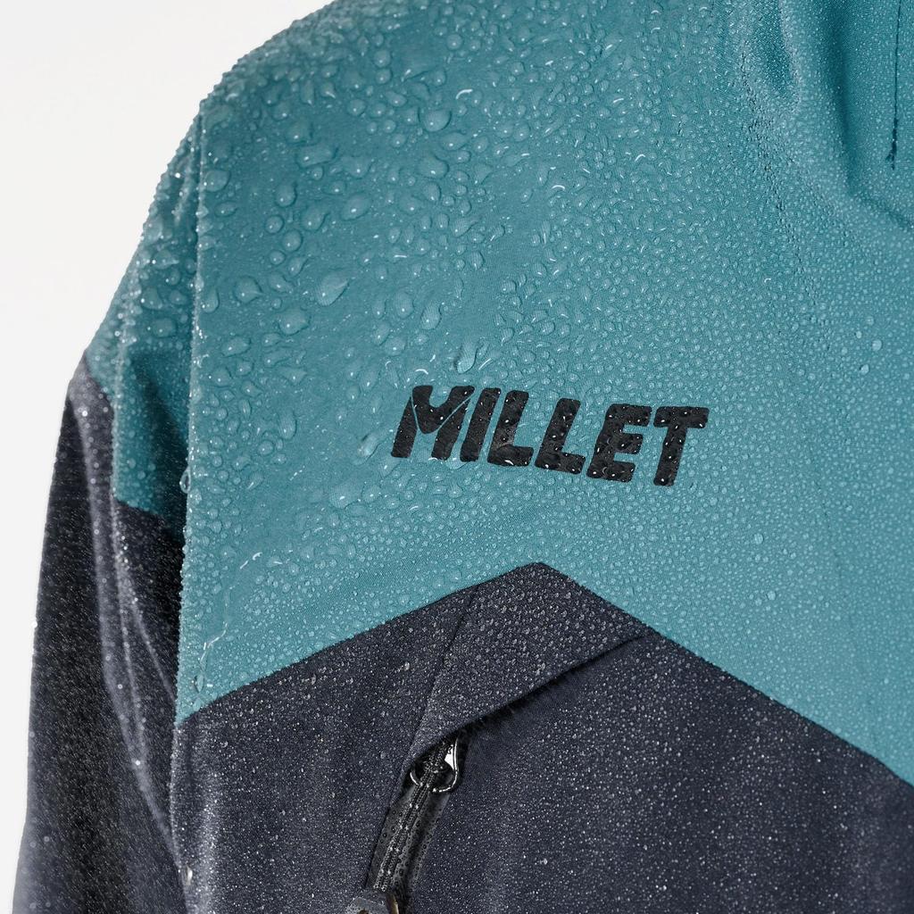 Alpine Shell Trilogy Typhon Tough II Stretch Jacket MIV01997 M [Millet] Black/Hydro (NEW LOGO)
