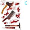 1 Pcs Halloween Decorations Blood Prints Wall Stickers Blood Footprints Ghost Props Easter Stickers Window Stickers