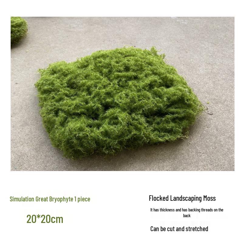 Artificial Moss Turf and Rockery Stones for Horticulture, Landscaping, and Bonsai Decor