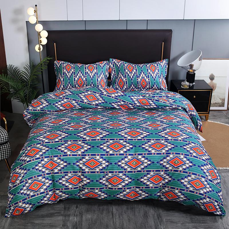 Bohemian Mossaic Ethnic Vintage Bed Linen Set King Queen Full Twin Size Duvet/Doona Cover Set