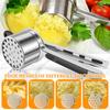 Ручная картофелемялка из нержавеющей стали для пюре с 4 дисками, нескользящая ручка, пресс для картофеля, кухонные гаджеты для готовки