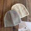 Solid Trendy Color High Top Wool Hat Letter Pattern Youth Streetwear Season Cold