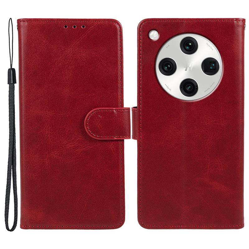 Чехол для Oppo Find X8 Pro 5G Кожаный кошелек Защитный чехол для телефона Текстура теленка