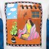 Новый винтажный T-shirt 80-х годов с принтом коренных американцев, РАЗМЕР S, тонкий, индейский зуни