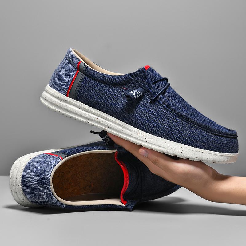 Модные мужские парусиновые туфли для отдыха, спортивные, плоские, дышащие, нескользящие, вулканизированные, рабочие, для вождения, размер плюс 48, для ходьбы