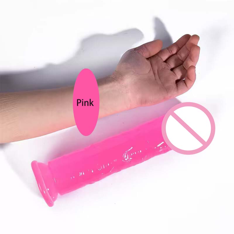 New  Female Penis Masturbation 6 Sizes Dildos Erotic Jelly Dildo Artificial Penis  Suction Cup Dick Erotic Anal Gode Sex Toy