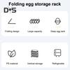 Egg Storage Container Large Capacity Food Grade BPA Free Foldable Design Portable Egg Holder Refrigerator Tray