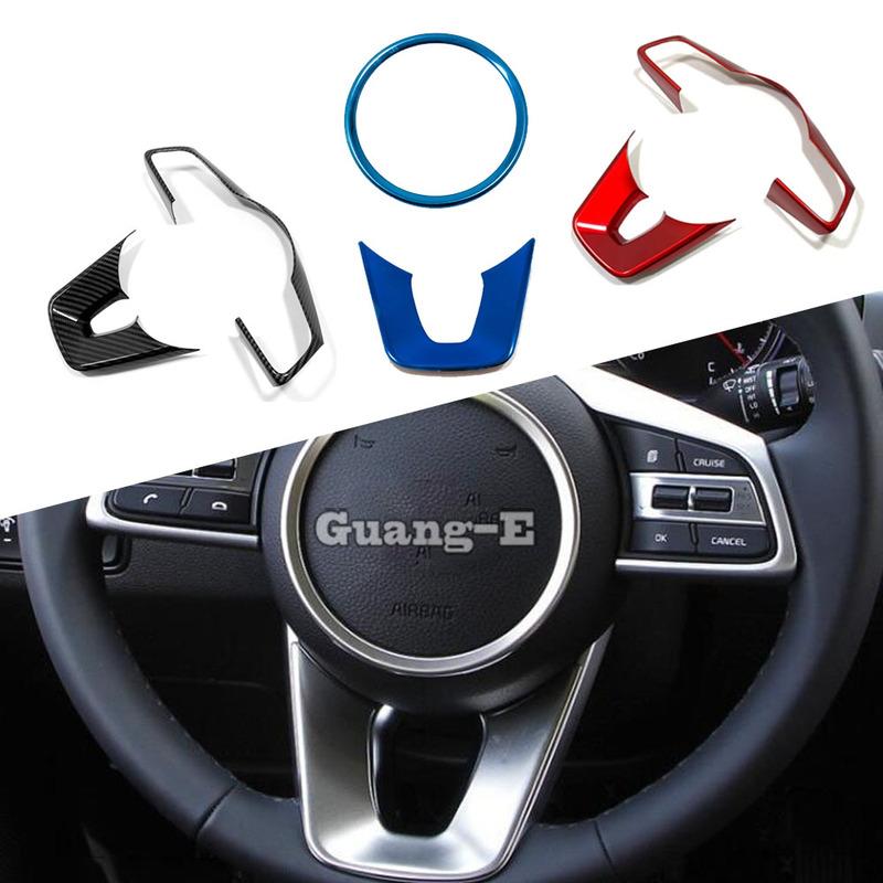 For Kia K3 Forte Cerato Car Styling Cover Steering Wheel Bottom Interior Kit Trim Frame Lamp Hood Stick