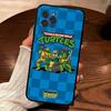 Animated N-Ninja T-Turtles TV Phone Case For Iphone 16 15 17 13 14 12 11 Pro Max Plus Black Shell Cover Case