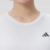 adidas Женская повседневная дышащая футболка с коротким рукавом для бега и тренировок на открытом воздухе KU8736