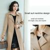 Spring and Autumn Overcoat For Women Slim Fit and Thin Trench Coat Women's Mid-Length Khaki Large Size Fashion Coat