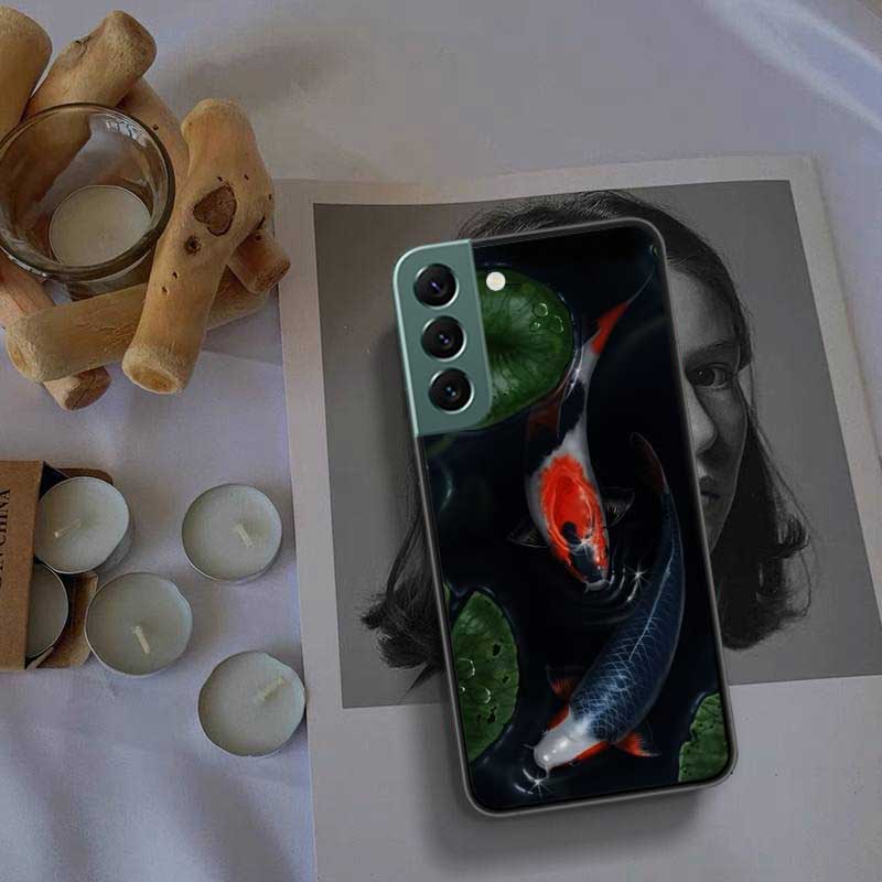 High End Ornamental Fish and Koi Carp Phone Case For Samsung Galaxy S22 S25 Ultra S21 S10 Plus S26 Edge S20 S23 S24 FE Cover