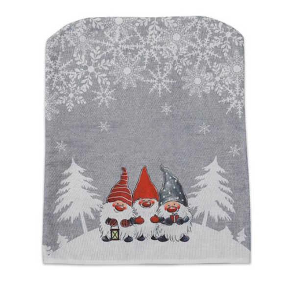 Практичный продукт Рождественский красный печатный мультфильм Санта-Клаус украшение для вечеринки Чехол для стула для столовой Рождественские украшения