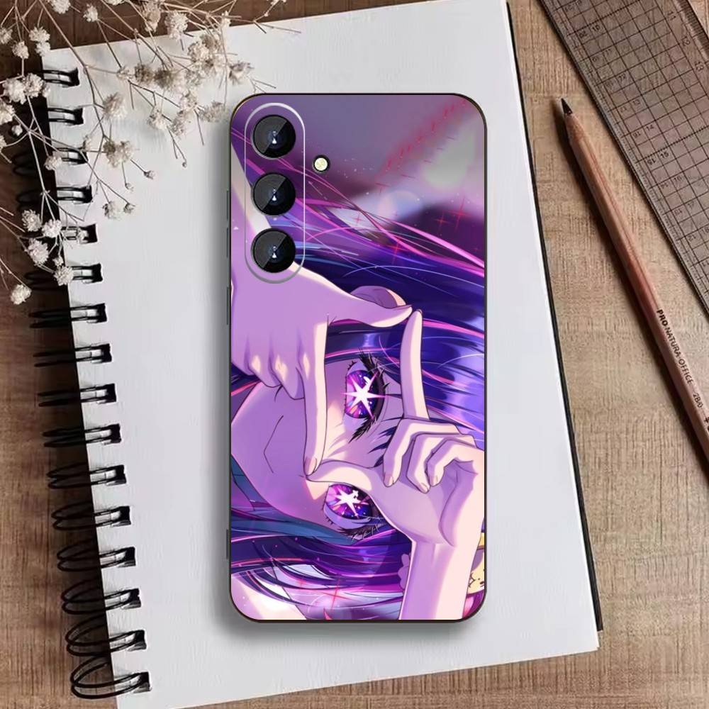 Oshi No Ko A-Аниме Милый Чехол Для Телефона Для Samsung Galaxy A73,21,22,32,71,53,52,51,80,5G Мягкий Черный Чехол