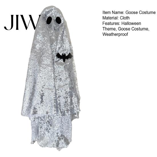 Weatherproof Goose Costume Halloween Ghost Costume, Porch Outfit for Outdoor Lawn Durable Decor, Spooky Holiday Garden Statue Clothing, Funny