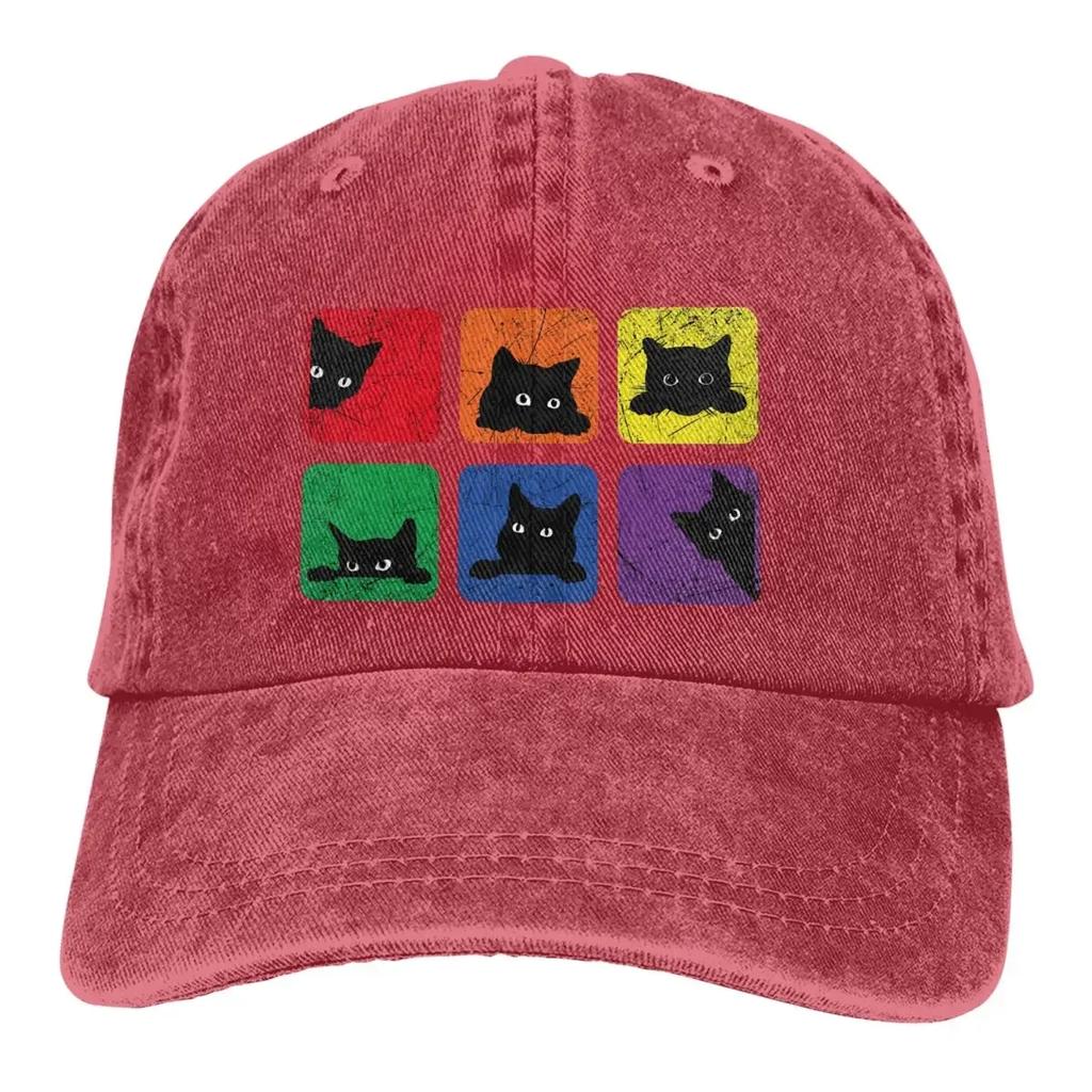 Ковбойские шляпы чистого цвета, женские шляпы для любителей кошек, бейсболки с солнцезащитным козырьком, гордость, ЛГБТ, гей-любовь, остроконечная шляпа для дальнобойщика и папы