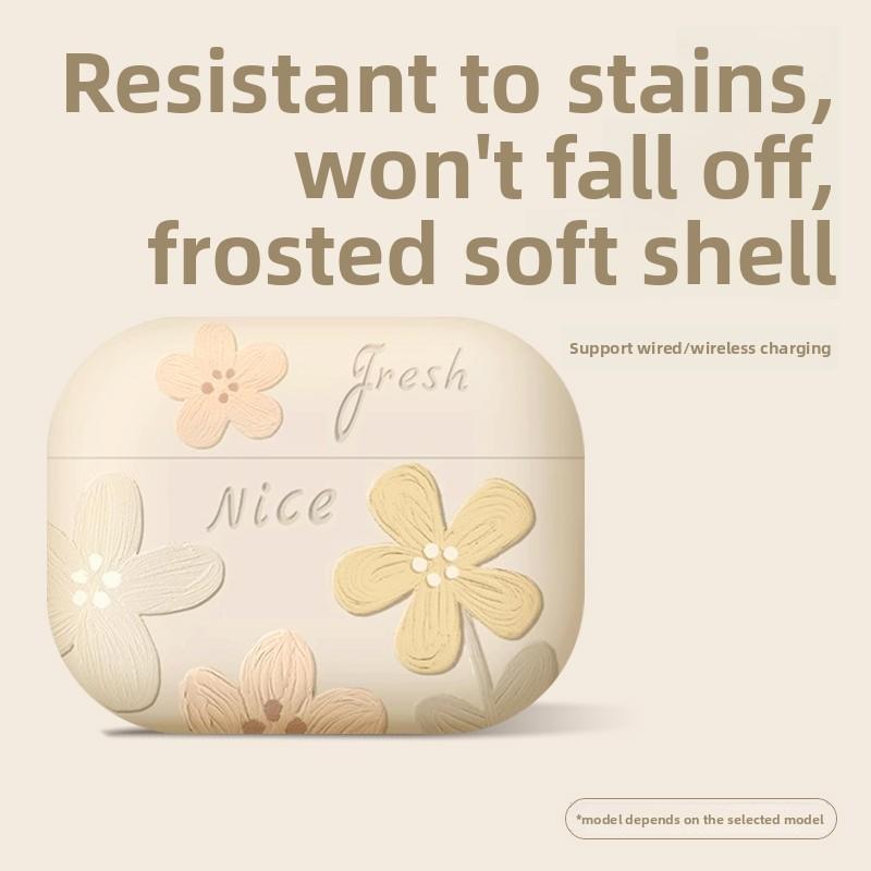 Подходящий защитный чехол для AirPods4 Pro2 Apple 3-го поколения 4-го поколения Чехол для наушников Всесторонний чехол для беспроводных Bluetooth-наушников