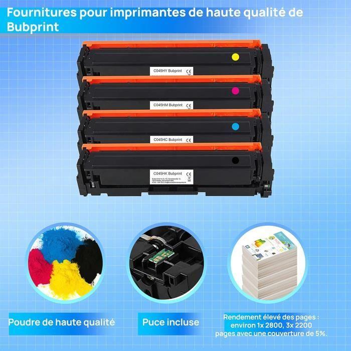 Cartouches D'encre - Canon - CRG045 - 4 Toners - 2800 Pages Noir - 2200 Pages Couleur