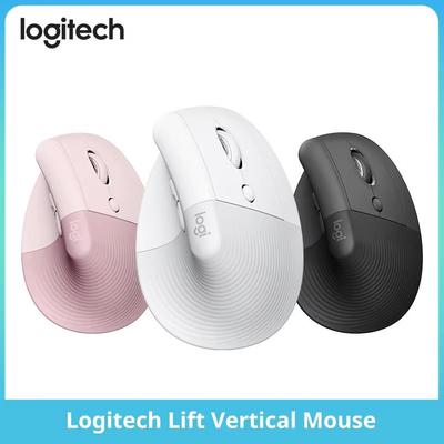 Logitech Эргономичная вертикальная мышь Беспроводная Bluetooth-мышь Легкая Звуковая мышь Вертикальная Маленькая Ручная Ресивер Bolt