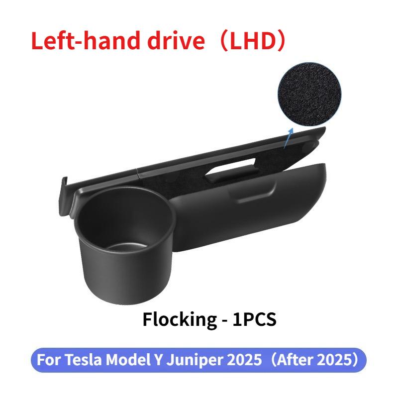 For Tesla Model Y Juniper 2025 Dashboard Glasses Box Cup Holder Sunglasses Multi-functional Storage Box Interior Accessories