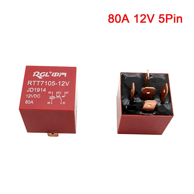 Водоустойчивое сверхмощное реле 4/5Pin DC 24V 12V 80A Реле фар автомобильное автомобильное