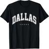 Белая футболка в стиле Varsity с надписью Dallas Texas TX