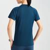 Asics Logo Round Neck Breathable Comfort Casual Sports Short Sleeve T-Shirt Women Tops Navy-Blue 2012D024-405