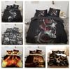 Halloween Bedding Set for Boys and Men, Down Duvet Covers, Pillowcases 2/3pcs, Skull Horror Cover, King Queen Bed