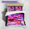 3pcs KPop Demon Hunters34 Cover Set - Personalized Name, HD Printed Bedding with 1 Cover and 2 Pillowcases - Perfect for Home Decor, Easy Care