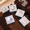 Elegant Women Solid Perfume Chinese Style Body Aroma Balm Long-lasting Rose Lavender Floral Fragrance Portable Solid Balm Body Deodorant Supplies