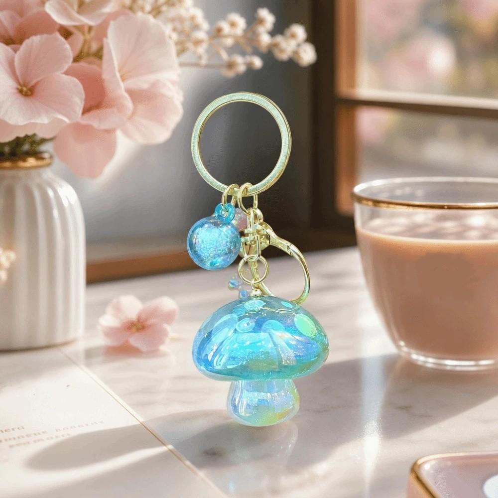 Ornaments Mushroom Pendant Colorful Bag Hanging Pendant Fashion Mushroom Keychain Bag Decor