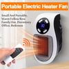 500W Portable Heater Electric Heater Plug In Wall Room Heater Home Appliance Heating Stove Mini Radiator Remote Warmer Machine