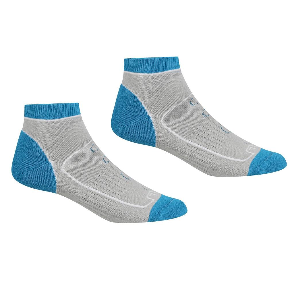 Regatta Womens/Ladies Samaris Trail Colour Block Ankle Socks (Pack of 2)