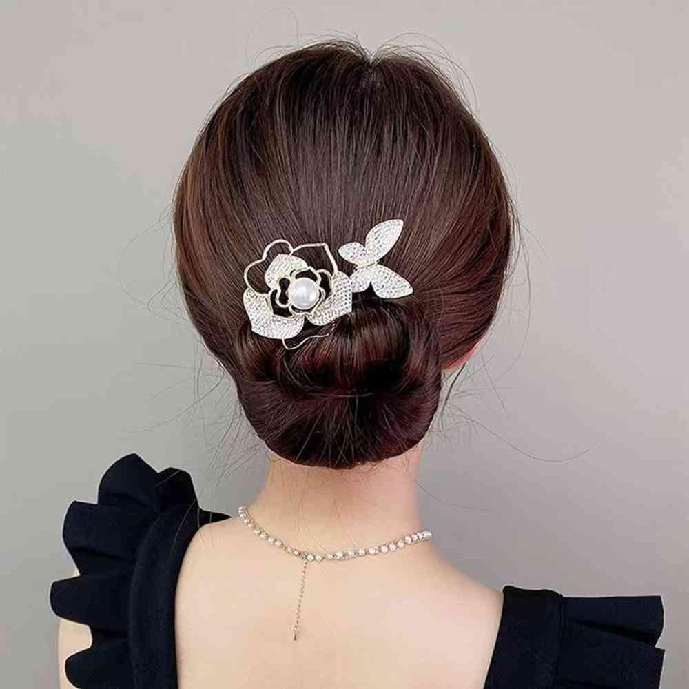 Fashion Hair Styling Tools Girl Accessories Magic Bow Clip Hairpin Bun Bow Hair Iron Curler Braider