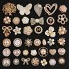 10/20/30/50pcs Random Mix ABS Pearl Charm For Jewelry Making Supplies Heart Flower Round Enamel Junk Cases Charms DIY Phone Case
