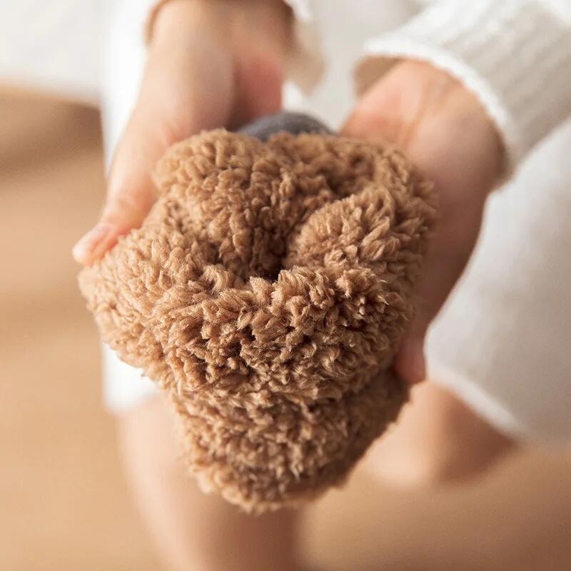 Thermal Women Mens Floor Socks Winter Warm Short Cotton Thickened Home Sleeping Soft Non Slip Grip Fuzzy Floor Socks