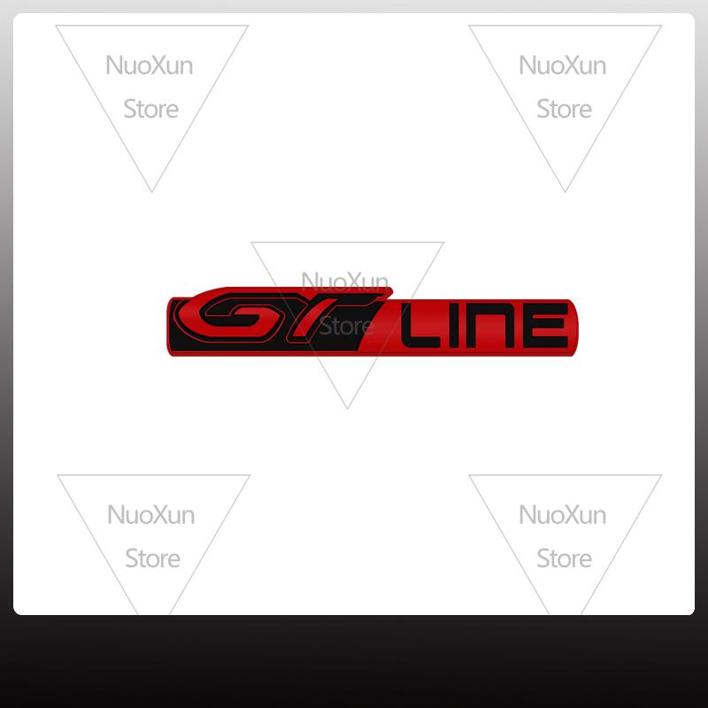 ABX2 1x GT LINE Car Grille Badge Sticker For Citroen Peugeot 2008 208 3008 308 RCZr 206 207 Dacia Logo Metal Trunk Emblem Accessories