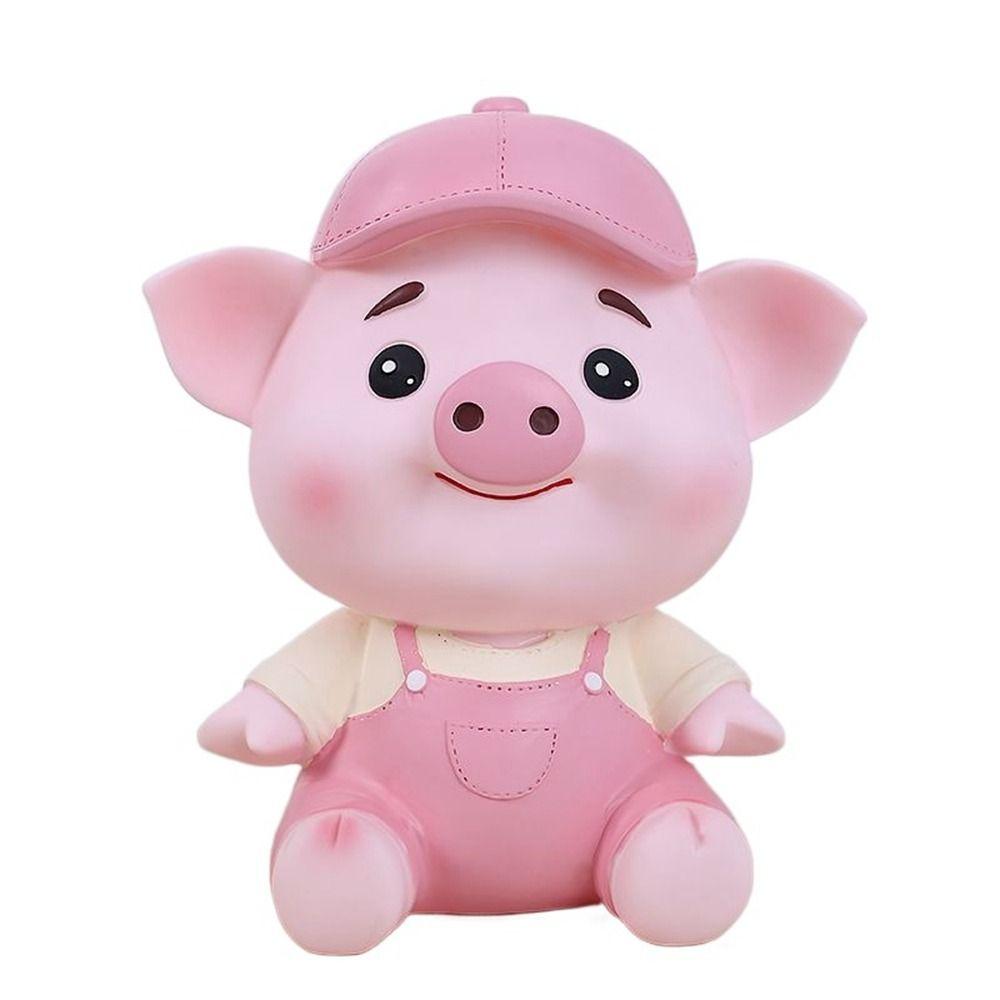 Cartoon Animal Piggy Bank Large Capacity Cartoon Piggy Bank Multi-purpose Pig Savings Can  Indoor