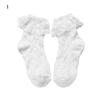 Милые носки с цветами для девочек и дам, носки с бантом, 100% хлопок, носки в стиле JK, носки с белым кружевом
