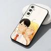 Чехол для телефона с аниме-персонажами D-Doukyuusei для Samsung Galaxy A73, A72, A71, A70, A52, A51 и других. Мягкий черный чехол