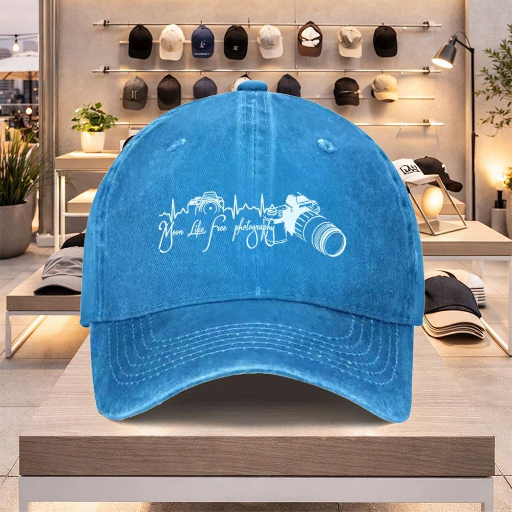 Camera Design Baseball Cap for Unisex and Women Lightweight Adjustable Spring Summer Hat