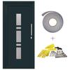 Front Door Anthracite 108 x 208 cm PVC