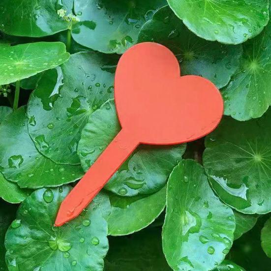 100 шт. Бирки для растений в форме сердца, водонепроницаемые садовые этикетки, многоразовые пластиковые маркеры для растений для цветочных горшков, клумб, травяных садов
